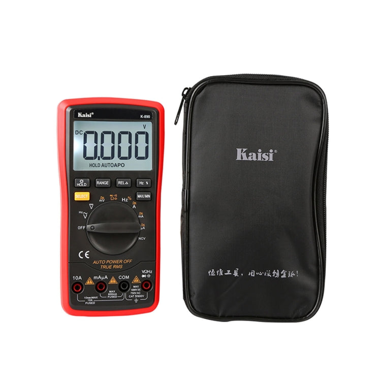 Kaisi K-890 Multimetro digitale LCD professionale Tester multimetro digitale portatile elettrico