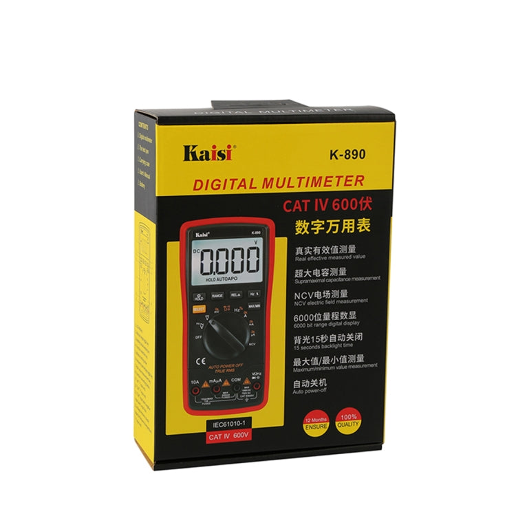 Kaisi K-890 Professional LCD Digital Multimeter Portable Electric Digital Multimeter Tester