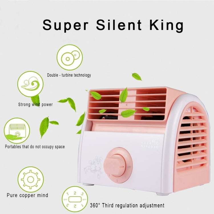 30W Mini Silent Bladeless Turbine Table Fan for Dormitory/Bedroom/Living Room/Office, 3 Kinds Speed ​​Mode, AC 220V