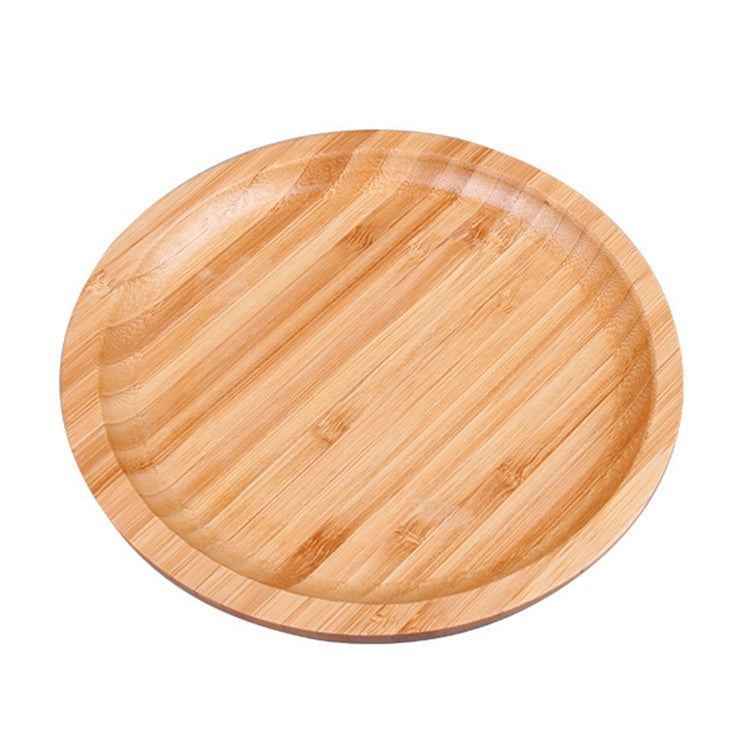 Mini tavolino da tè rotondo creativo semplice per la casa, vassoio da tè in bambù, diametro: 20 cm, Diameter: 20cm