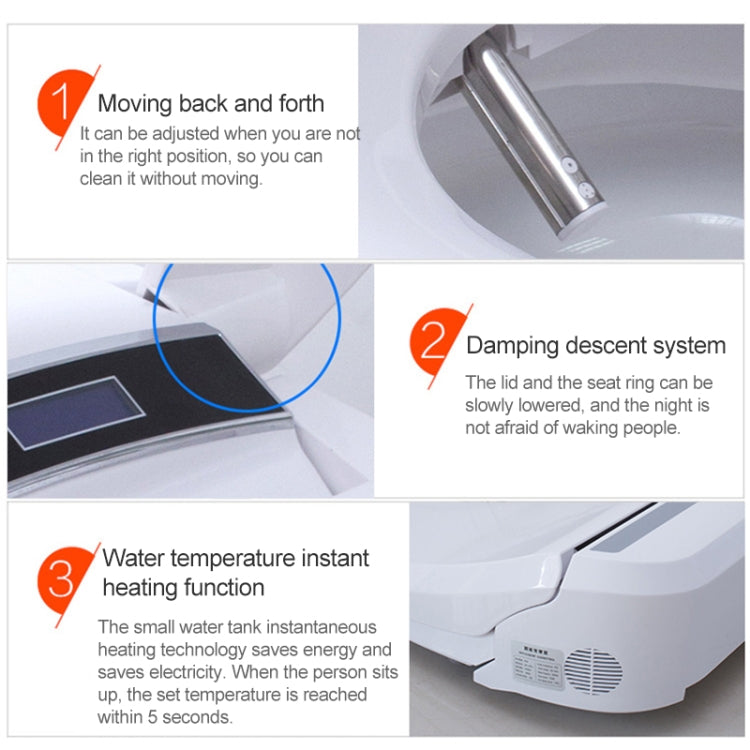 Universal Bathroom Automatic Flush Massage Smart Toilet Cleaner Cover