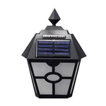 Lampada da parete LED solare esagonale con sensore luce