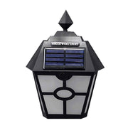 Lampada da parete LED solare esagonale con sensore luce