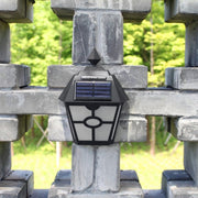 Lampada da parete LED solare esagonale con sensore luce