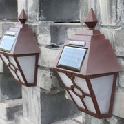 Lampada da parete LED solare esagonale con sensore luce
