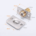 1 paio di perline per porta invisibili in acciaio inossidabile 107, perline a molla, perline speciali con chiusura a perline, 107 Copper + stainless Steel Panel