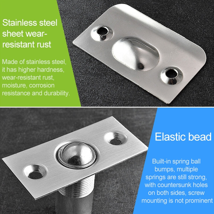 1 paio di perline per porta invisibili in acciaio inossidabile 107, perline a molla, perline speciali con chiusura a perline, 107 Copper + stainless Steel Panel