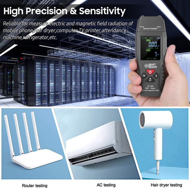 Rilevatore portatile radiazioni elettromagnetiche SmartSensor ST1