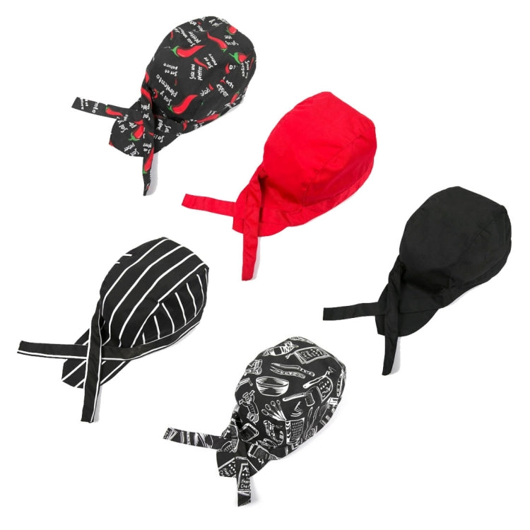 Berretto da lavoro per cameriere da chef unisex stile semplice, cappello da pirata, berretto da turbante, Turban Cap 2, Turban Cap Red, Turban Cap Black, Turban Cap stripe, Turban Cap1