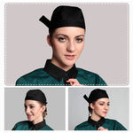 Berretto da lavoro per cameriere da chef unisex stile semplice, cappello da pirata, berretto da turbante, Turban Cap 2, Turban Cap Red, Turban Cap Black, Turban Cap stripe, Turban Cap1