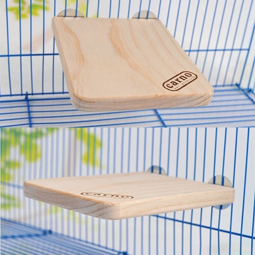 Trampolino rettangolare in legno per animali domestici, per criceti, giocattoli a pedali per piccoli animali domestici, piccoli, Springboard, Small