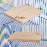 Trampolino rettangolare in legno per animali domestici, per criceti, giocattoli a pedali per piccoli animali domestici, piccoli, Springboard, Small