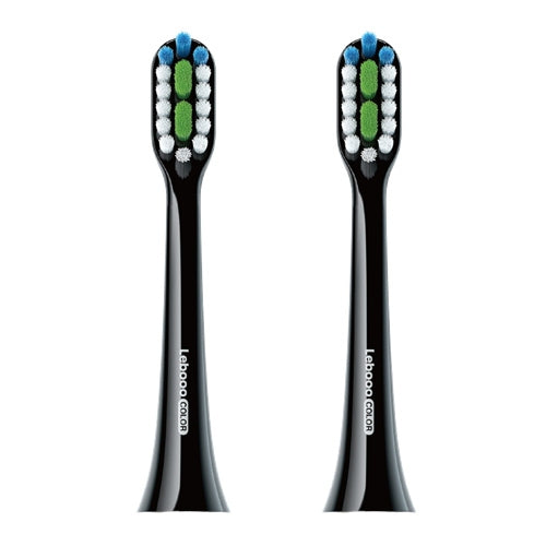 HUAWEI Lebooo LBS-T053A Testina per spazzolino intelligente da 2 pezzi (per HCB0001), LBS-T053A Toothbrush Head (Black), LBS-T053A Toothbrush Head (White)