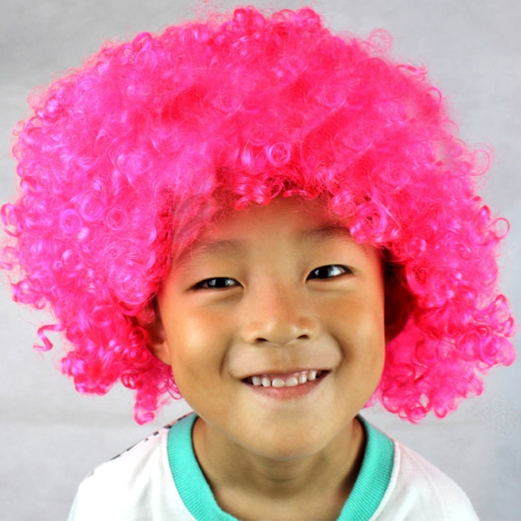 Parrucche colorate Wild-Curl Up Crown Party Cosplay Copricapo ondulato corto realizzato in filato di poliestere per adulti e bambini