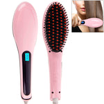 Pettine per lisciare i capelli innovativo e portatile con display LCD della temperatura, spina europea