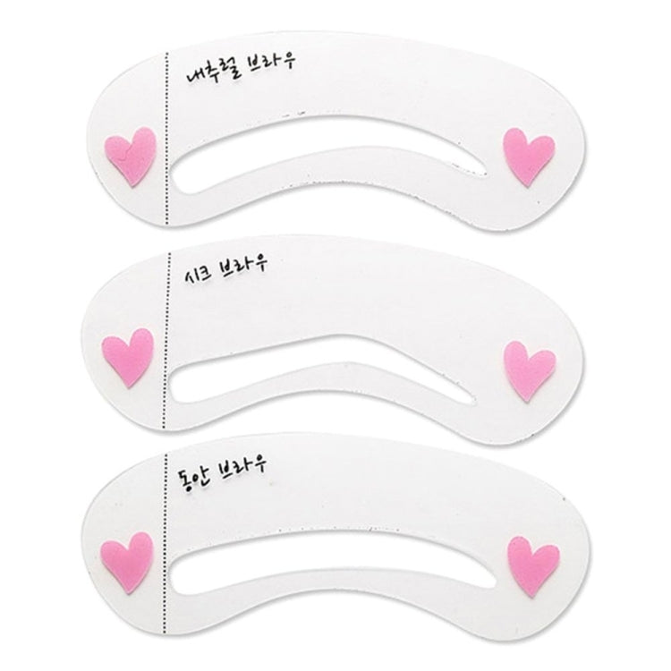 Strumenti per modelli di forme di stencil per sopracciglia 3 in 1, 3 in 1