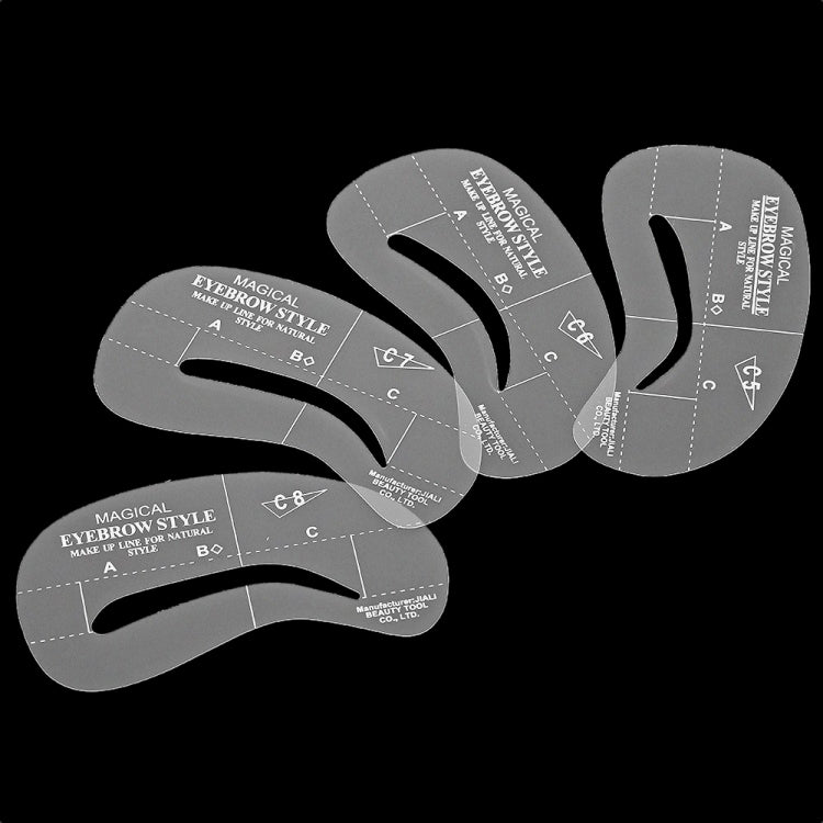 Strumenti per modelli di forme di stencil per sopracciglia 24 in 1, 24 in 1