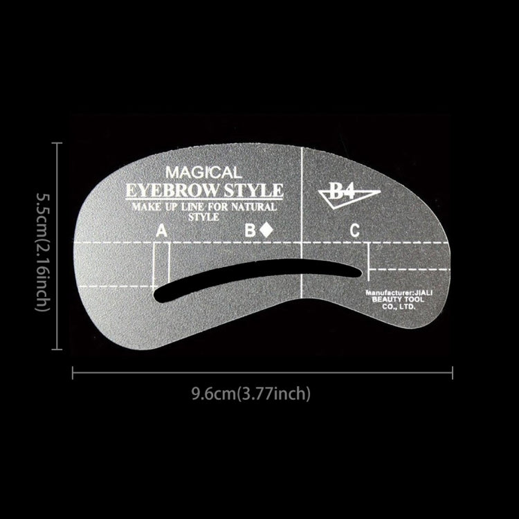 Strumenti per modelli di forme di stencil per sopracciglia 24 in 1, 24 in 1