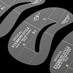 Strumenti per modelli di forme di stencil per sopracciglia 24 in 1, 24 in 1