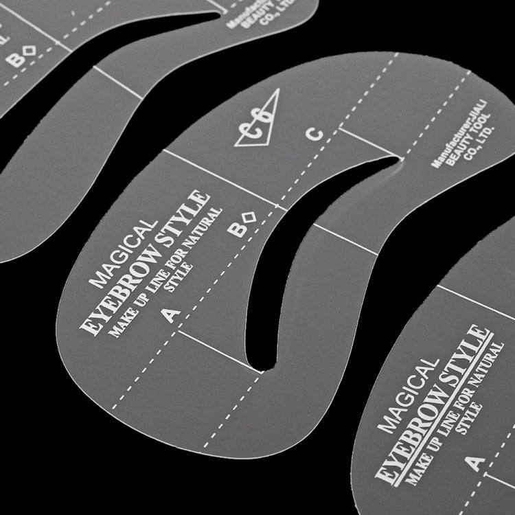 Strumenti per modelli di forme di stencil per sopracciglia 24 in 1, 24 in 1