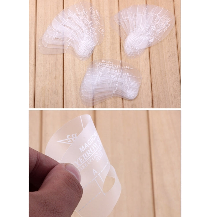 Strumenti per modelli di forme di stencil per sopracciglia 24 in 1, 24 in 1