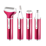 Set rasoio elettrico corpo 4 in 1 ricaricabile USB