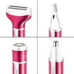 Set rasoio elettrico corpo 4 in 1 ricaricabile USB