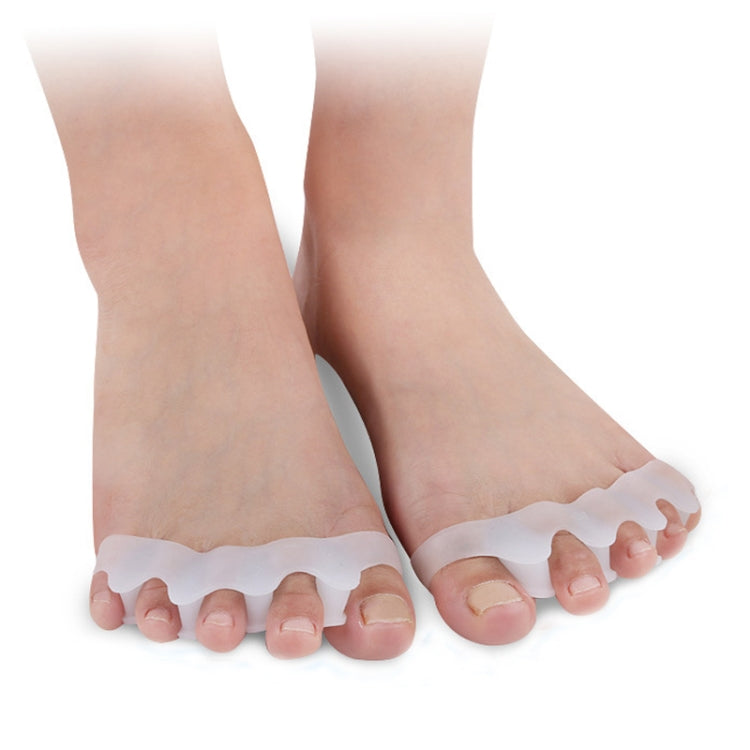 1 paio unisex morbido e leggero per le dita dei piedi valgo ortodonzia separazione delle dita dei piedi clip per la cura delle dita (bianco), Toes nursing