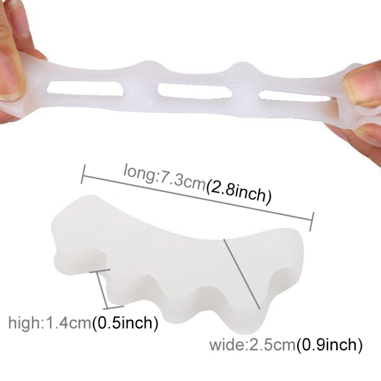 1 paio unisex morbido e leggero per le dita dei piedi valgo ortodonzia separazione delle dita dei piedi clip per la cura delle dita (bianco), Toes nursing