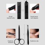Kit manicure pedicure 12 in 1 con custodia in pelle
