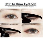20 pezzi/10 set modello di strumento per il trucco degli occhi Cat Line da donna