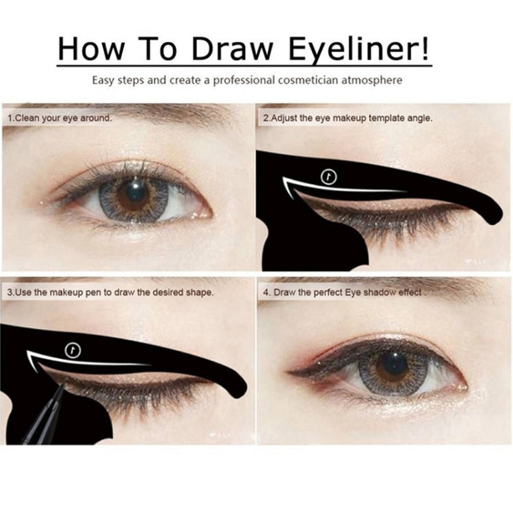 20 pezzi/10 set modello di strumento per il trucco degli occhi Cat Line da donna