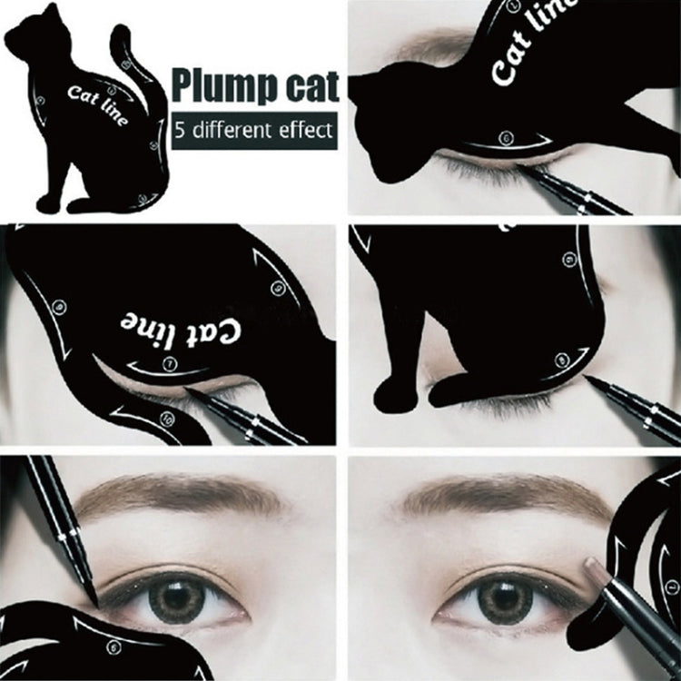 20 pezzi/10 set modello di strumento per il trucco degli occhi Cat Line da donna