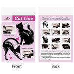 20 pezzi/10 set modello di strumento per il trucco degli occhi Cat Line da donna