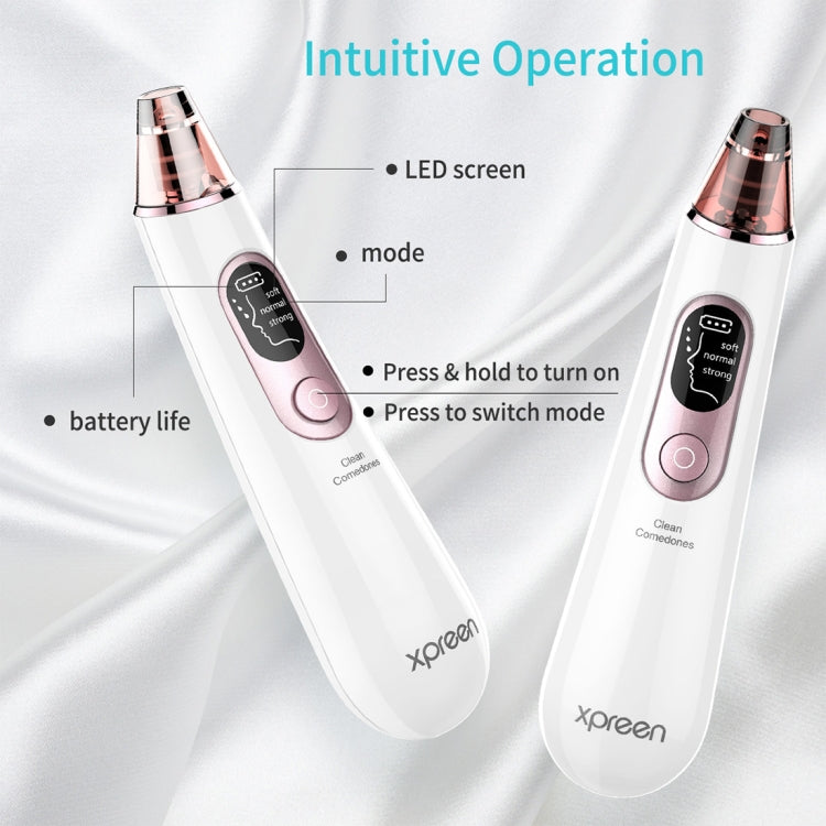 Xpreen Dispositivo pulizia pori viso ricaricabile con 4 sonde