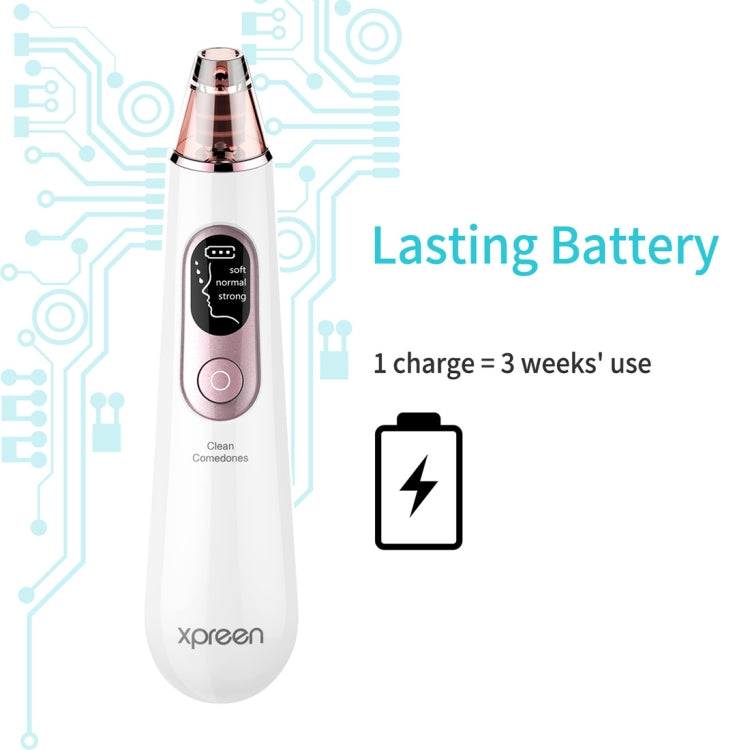 Xpreen Dispositivo pulizia pori viso ricaricabile con 4 sonde