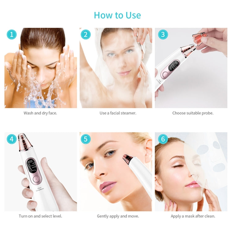 Xpreen Dispositivo pulizia pori viso ricaricabile con 4 sonde