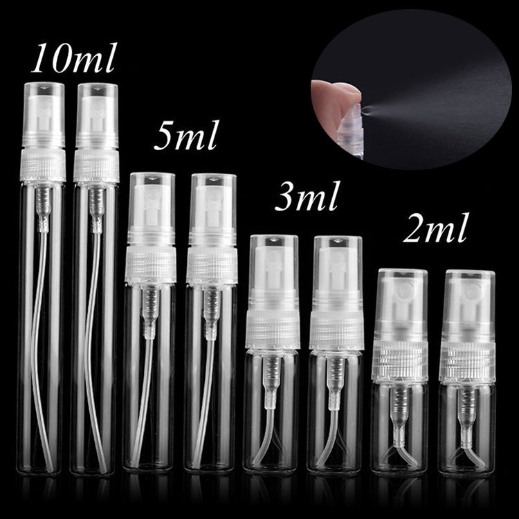 Bottiglie di profumo da 50 pezzi Bottiglie spray Bottiglie di profumo Bottiglie vuote, capacità: 2 ml (trasparente), 2ML (Transparent)