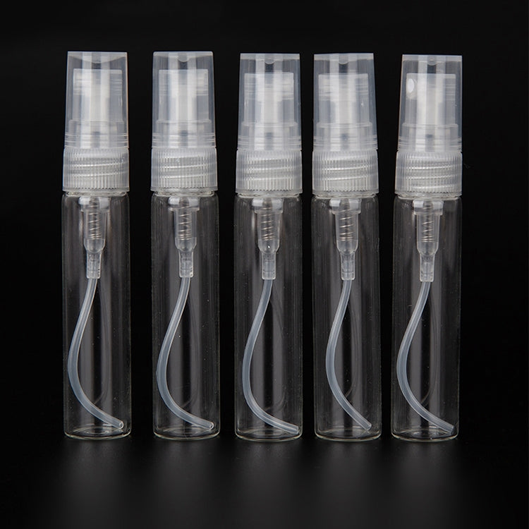 Bottiglie di profumo da 50 pezzi Bottiglie spray Bottiglie di profumo Bottiglie vuote, capacità: 5 ml (Trasparente), 5ML (Transparent)