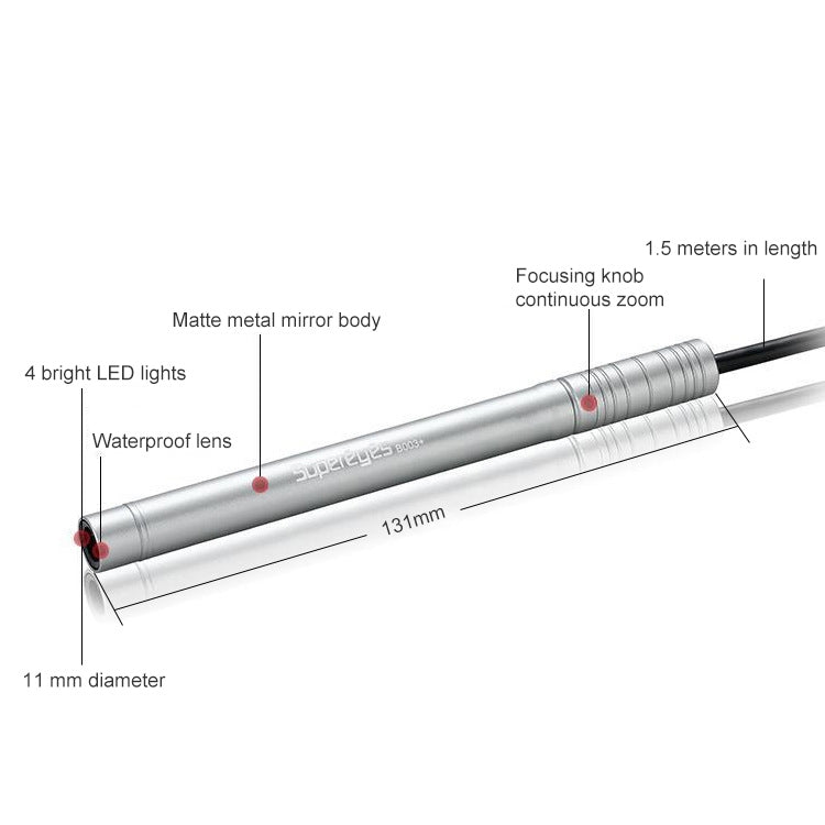 Supereyes B003+ Digital Electronic Cervical Vaginal Endoscope Private Inspection Tool Self-Inspection Mirror, B003+