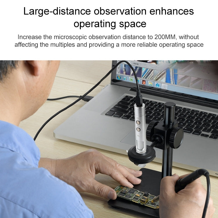 Microscopio digitale Supereyes B011 HD per riparazione telefoni