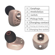 KAIXINWEI VHP-601 DC3.7V Amplificatore audio per apparecchi acustici Bluetooth in-ear