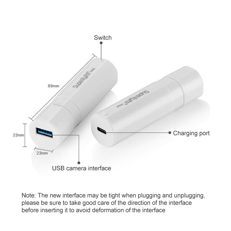 Scatola di trasmissione video HD WIFI per tablet endoscopio digitale USB Supereyes W002, W002