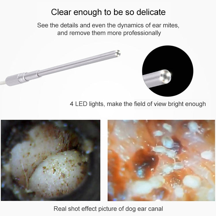 Supereyes Y003 Waterproof Electronic Digital Endoscope for Pet Ear Canal Nose Cavity, Y003