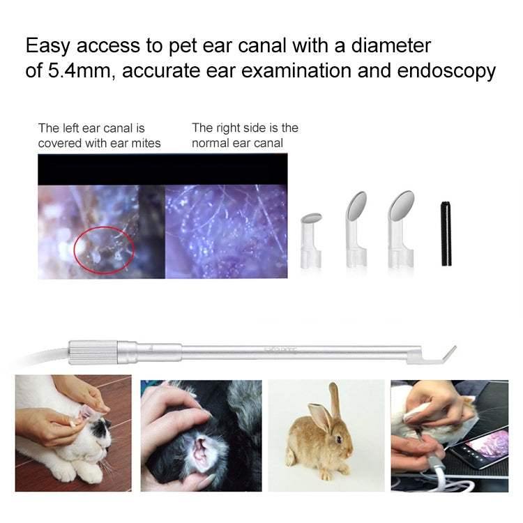 Endoscopio digitale impermeabile USB per animali 5,4 mm