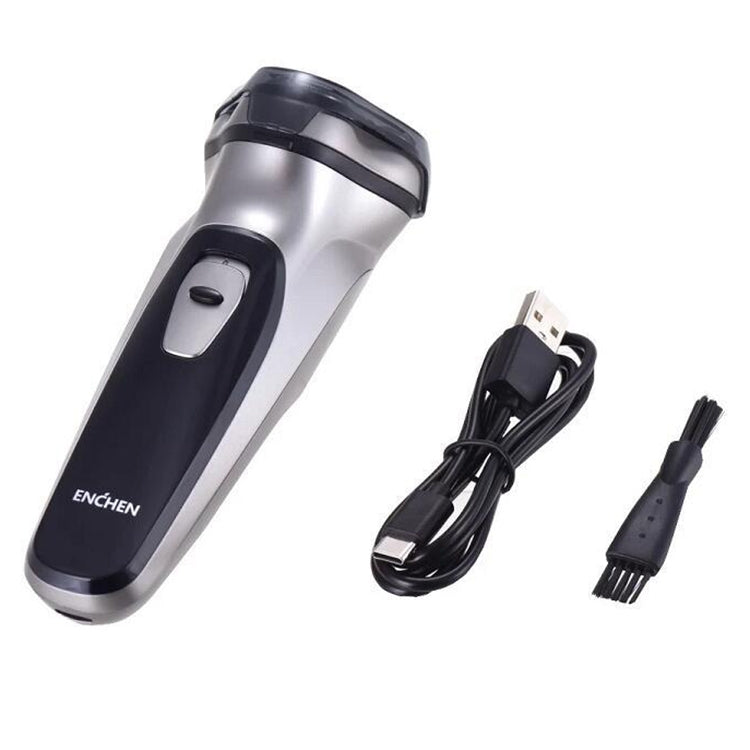 Rasoio elettrico ricaricabile originale Xiaomi Voltaggio universale resistente all'acqua triplo rotante con lama a doppio anello per uomo, spina CN, Electric Shaver