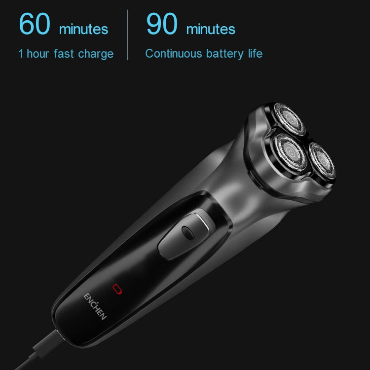 Rasoio elettrico ricaricabile originale Xiaomi Voltaggio universale resistente all'acqua triplo rotante con lama a doppio anello per uomo, spina CN, Electric Shaver