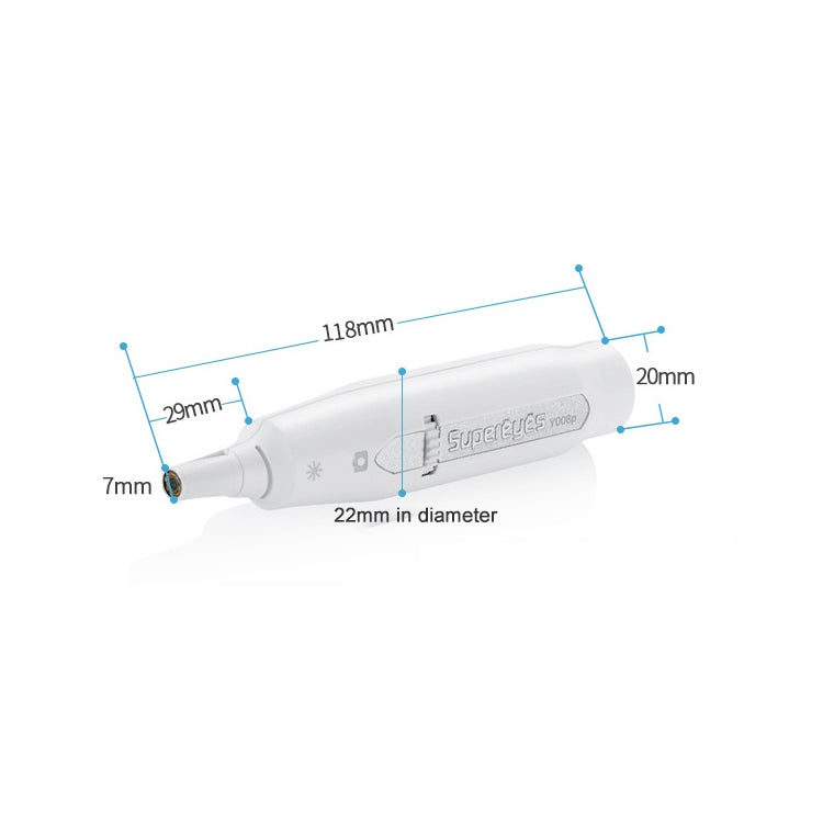 Endoscopio elettronico digitale wireless Supereyes Y008P orecchio naso bocca, Y008P