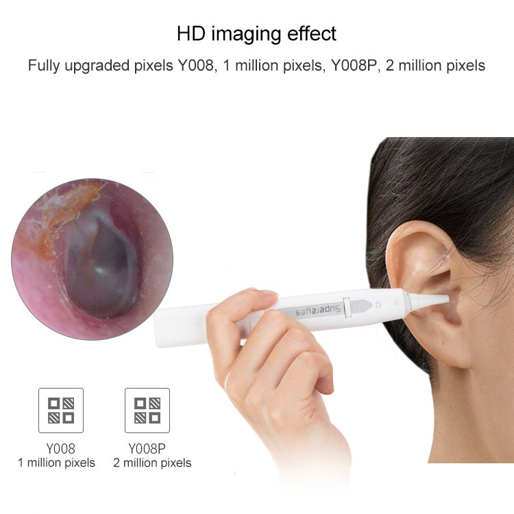 Endoscopio elettronico digitale wireless Supereyes Y008P orecchio naso bocca, Y008P