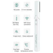 Supereyes Y009 Endoscopio con specchio d'ingrandimento microscopico per la pulizia dell'acne, Y009